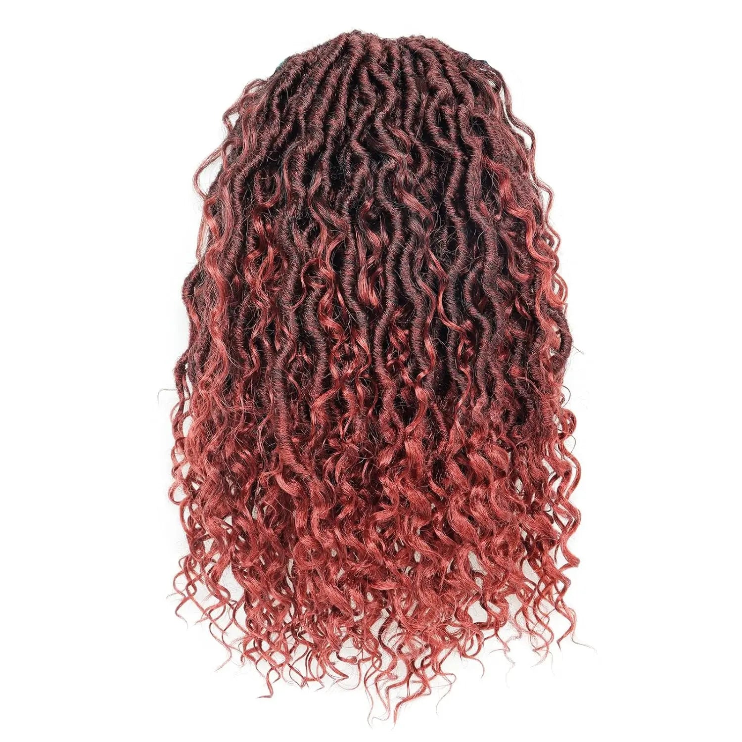 ( US ONLY) FAST SHIPPING GL | Toyotress® Curly Locs Crochet Hair - Natural Black Pre-twisted Faux Locs Crochet Braids, Short Pre-looped Synthetic Braiding Hair Extensions Toyotress